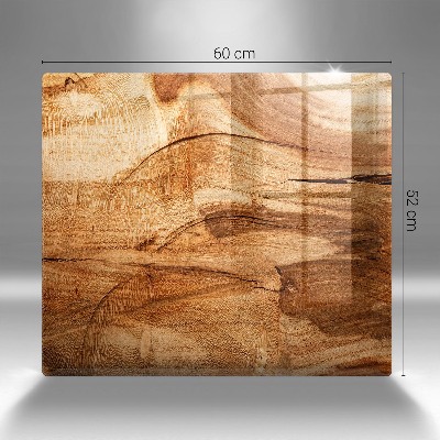 Dessous de bougie Texture de planche en bois