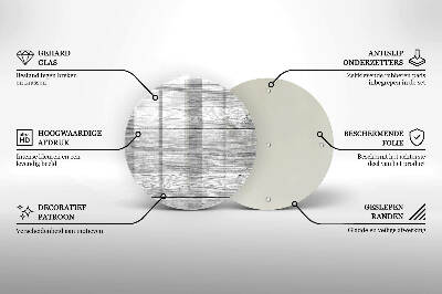 Dessous de bougie ronde Vieille planche de bois