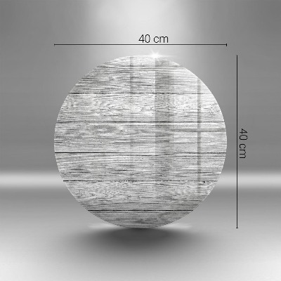 Dessous de bougie ronde Vieille planche de bois