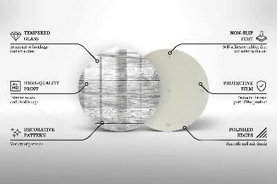 Dessous de bougie ronde Vieille planche de bois