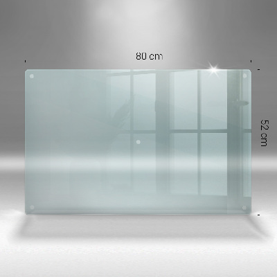 Dessous de bougie rectangulaire transparent