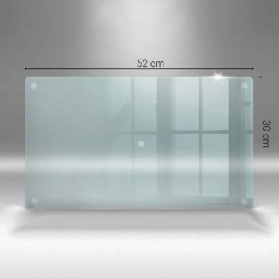 Dessous de bougie rectangulaire transparent