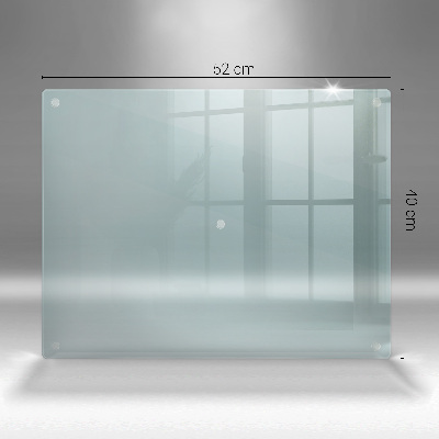 Dessous de bougie rectangulaire transparent