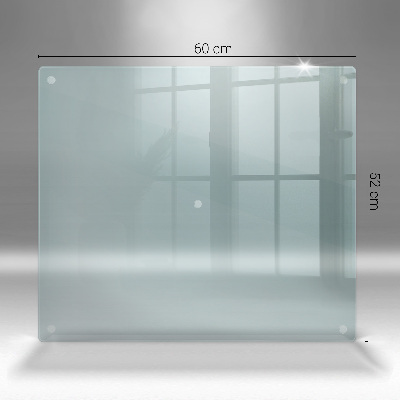 Dessous de bougie rectangulaire transparent