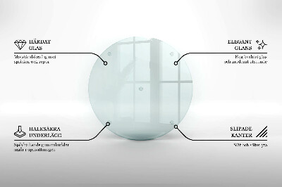 Dessous de verre pour bougies funéraires rond transparent