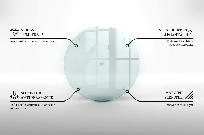 Dessous de verre pour bougies funéraires rond transparent