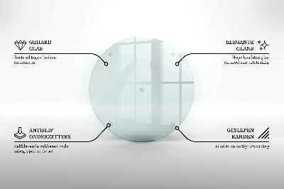 Dessous de verre pour bougies funéraires rond transparent