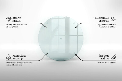 Dessous de verre pour bougies funéraires rond transparent