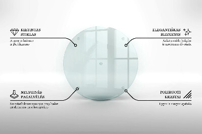 Dessous de verre pour bougies funéraires rond transparent