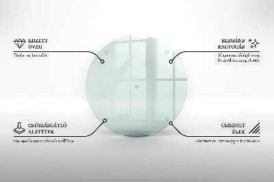 Dessous de verre pour bougies funéraires rond transparent