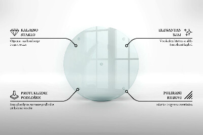 Dessous de verre pour bougies funéraires rond transparent