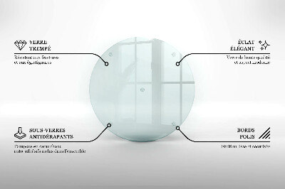 Dessous de verre pour bougies funéraires rond transparent