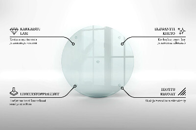 Dessous de verre pour bougies funéraires rond transparent