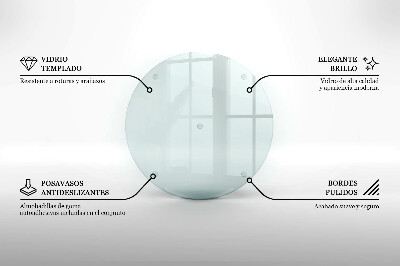 Dessous de verre pour bougies funéraires rond transparent