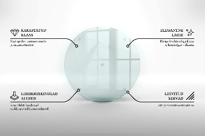 Dessous de verre pour bougies funéraires rond transparent