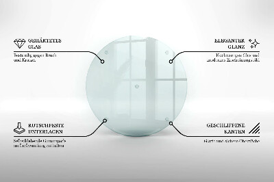 Dessous de verre pour bougies funéraires rond transparent