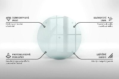 Dessous de verre pour bougies funéraires rond transparent