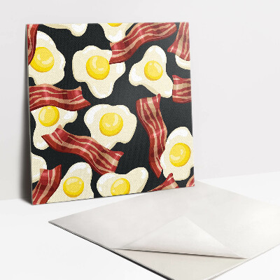 Carreaux vinyle Bacon et oeufs