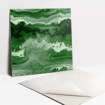 Carreaux de vinyle auto-adhésifs Motif marbre vert