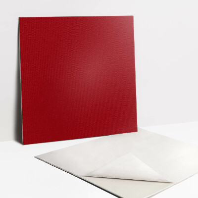 Carreaux de vinyle auto-adhésifs couleur rouge