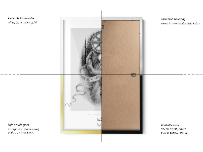 Cadre poster blanc 60x80 cm