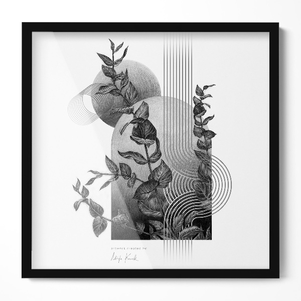 Cadre poster noir 50x50 cm