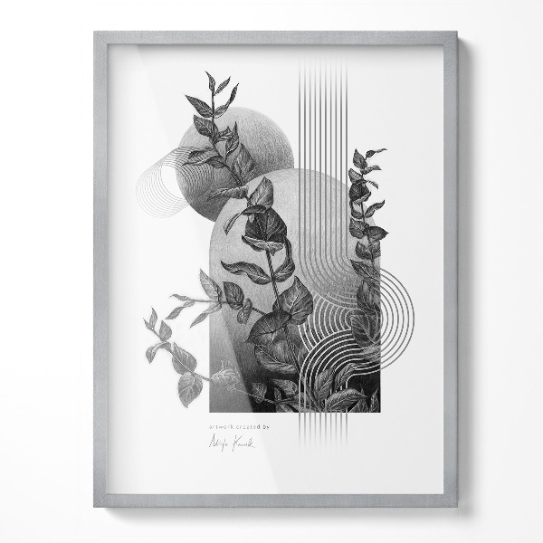 Cadre poster argenté 60x80 cm