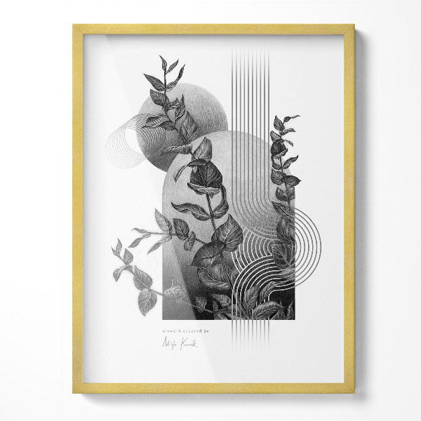 Cadre poster doré 60x80 cm