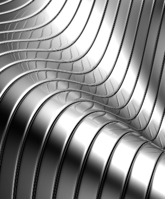 Store intérieur en abstraction métallique