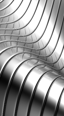 Store intérieur en abstraction métallique