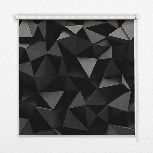 Store intérieur en origami noir