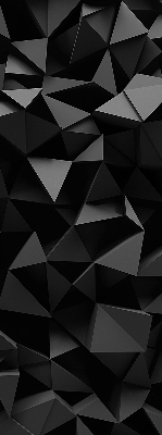 Store intérieur en origami noir