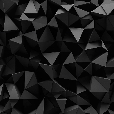 Store intérieur en origami noir