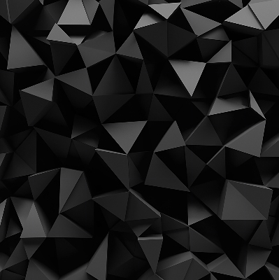 Store intérieur en origami noir