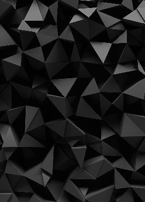Store intérieur en origami noir
