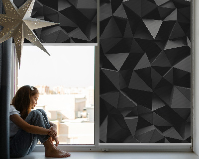Store intérieur en origami noir
