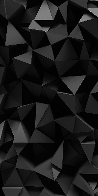 Store intérieur en origami noir