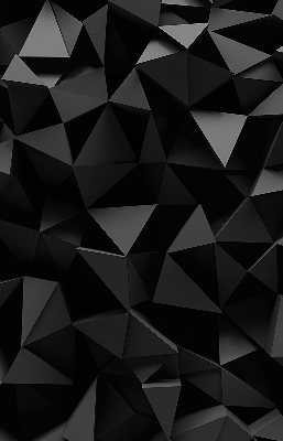 Store intérieur en origami noir