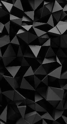 Store intérieur en origami noir