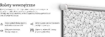 Store intérieur fenêtre avec motifs de chiens dessinés