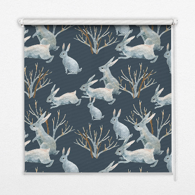 Store enrouleur pour lapins et bâtons