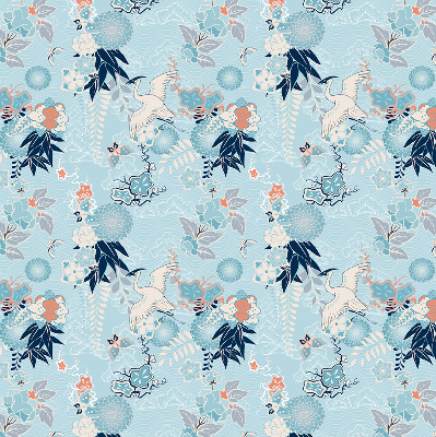 Store enrouleur de couleur bleue nature