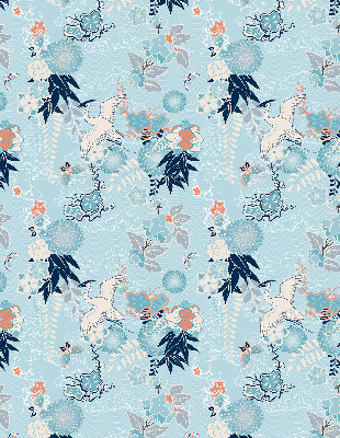 Store enrouleur de couleur bleue nature