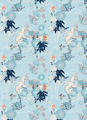 Store enrouleur de couleur bleue nature