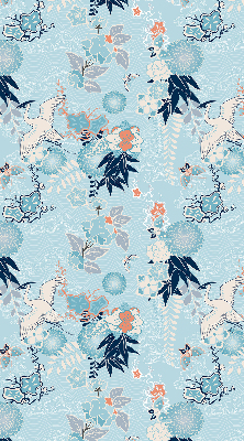 Store enrouleur de couleur bleue nature