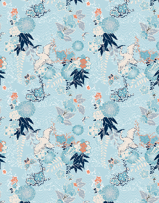 Store enrouleur de couleur bleue nature