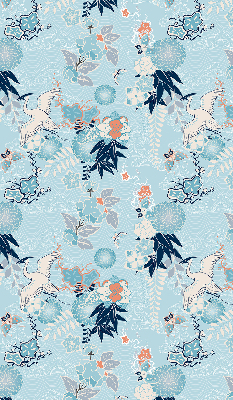 Store enrouleur de couleur bleue nature