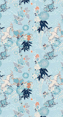 Store enrouleur de couleur bleue nature