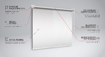 Store intérieur fenêtre avec motif de vague sur fond blanc