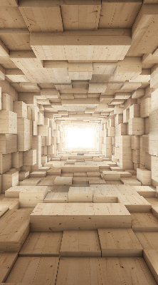 Trou en bois 3D